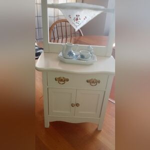 Kids Dollhouse Furniture Set - White